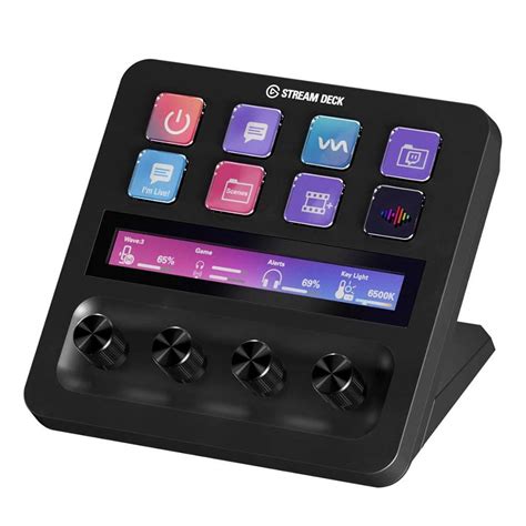 Elgato Stream Deck Plus - 8 x customizable LCD keys; 4 x 360° encoders with push function; LCD Touch Panel.